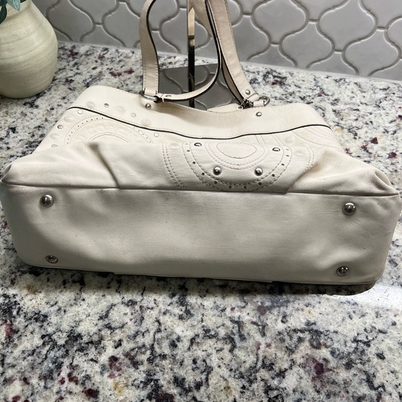 Coach Leather with Studded Applicate Satchel - 16273 - Picture 7 of 11